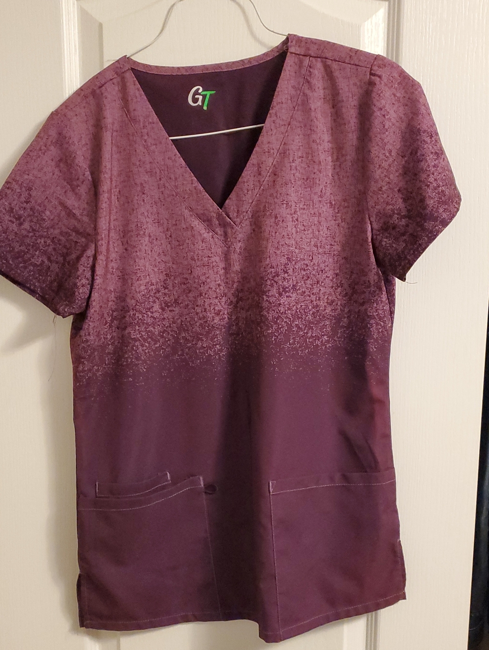 GT Women's Plum Ombre V-Neck Tunic Top